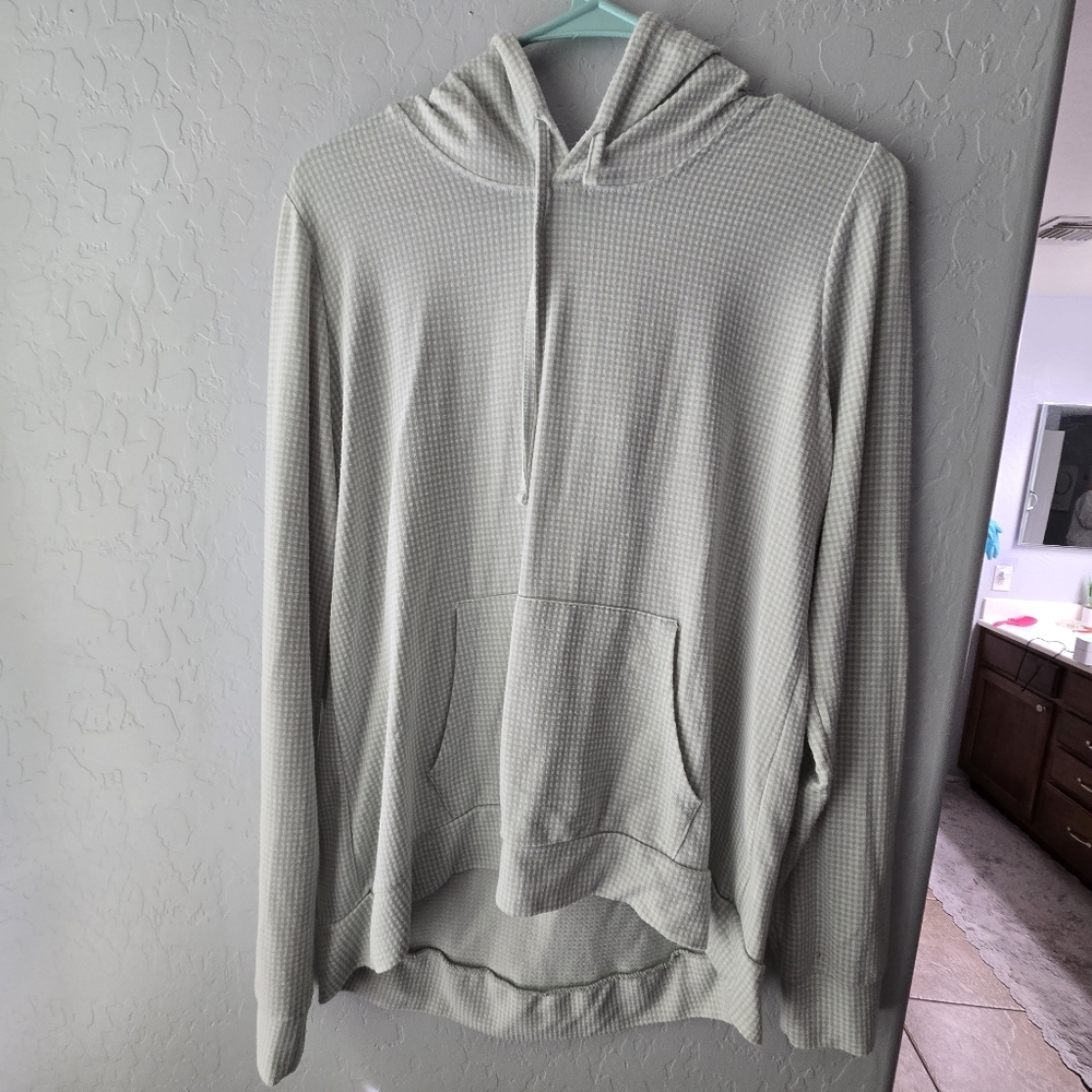 LIGHT Green Gingham Hoodie